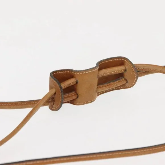 GUCCI Micro GG Supreme Shoulder Bag PVC Beige Gold